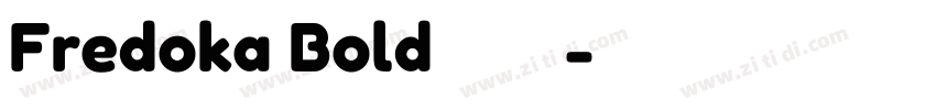 Fredoka Bold字体下载字体转换